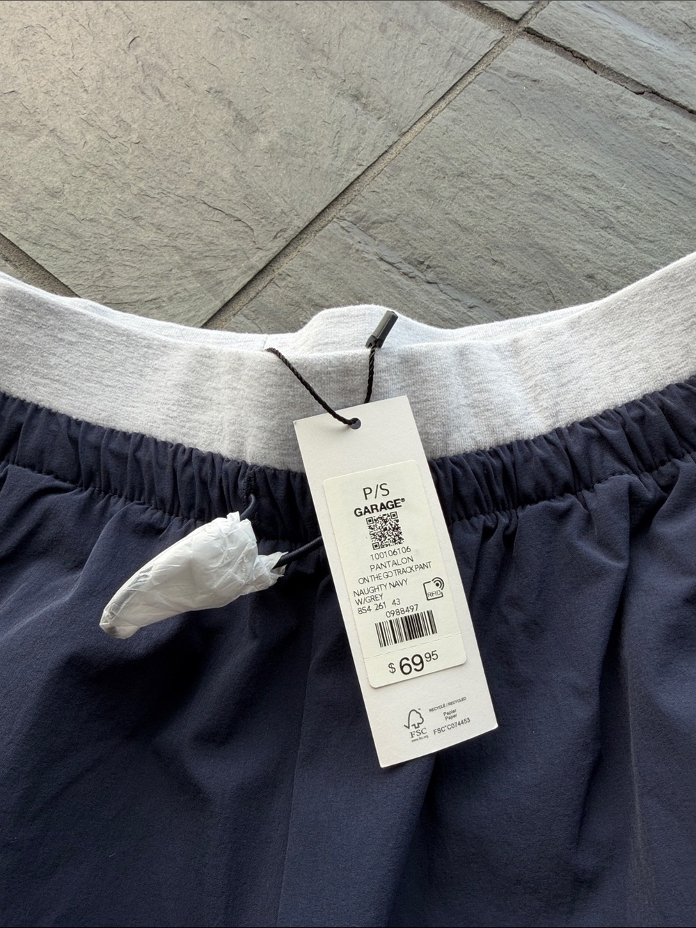 NWT! Garage On The Go Track Pants in Navy - Picture 7 of 9